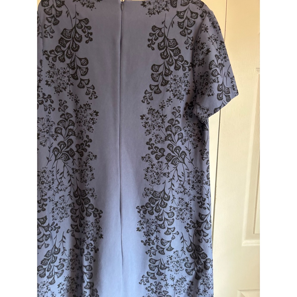Boden Blue Dress with Black Floral Design – Size 16R – EUC - Picture 6 of 6